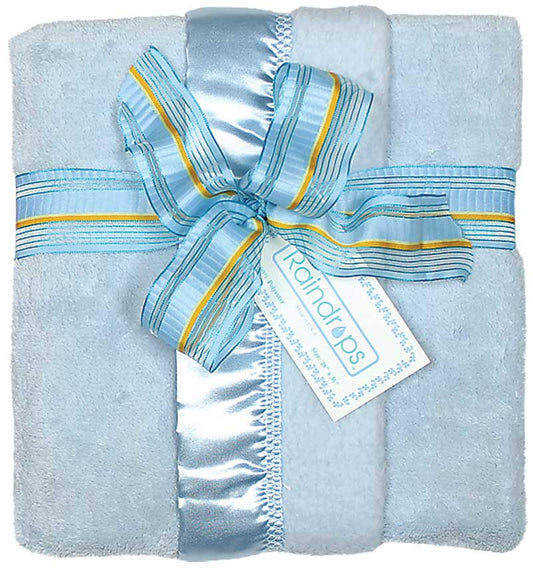 #1162 Blue Flurr Receiving Blanket