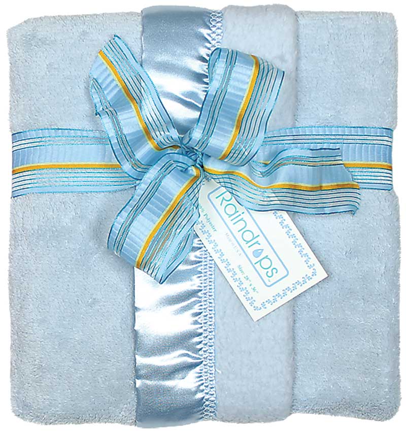 R1162 Blue Flurr Receiving Blanket