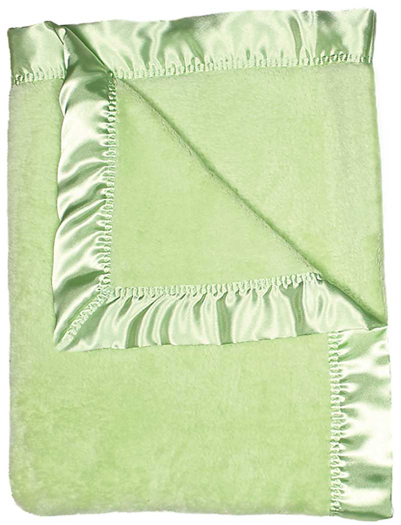 #1163 Sage Green Flurr Receiving Blanket