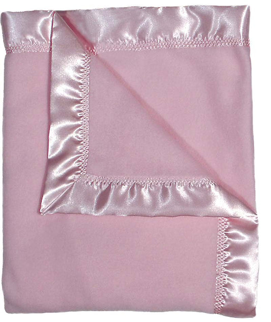 R1800 Pink Fleece Receiving Blanket