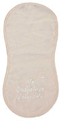 R6116F "My Godfather Loves Me" Ivory Burp Cloth