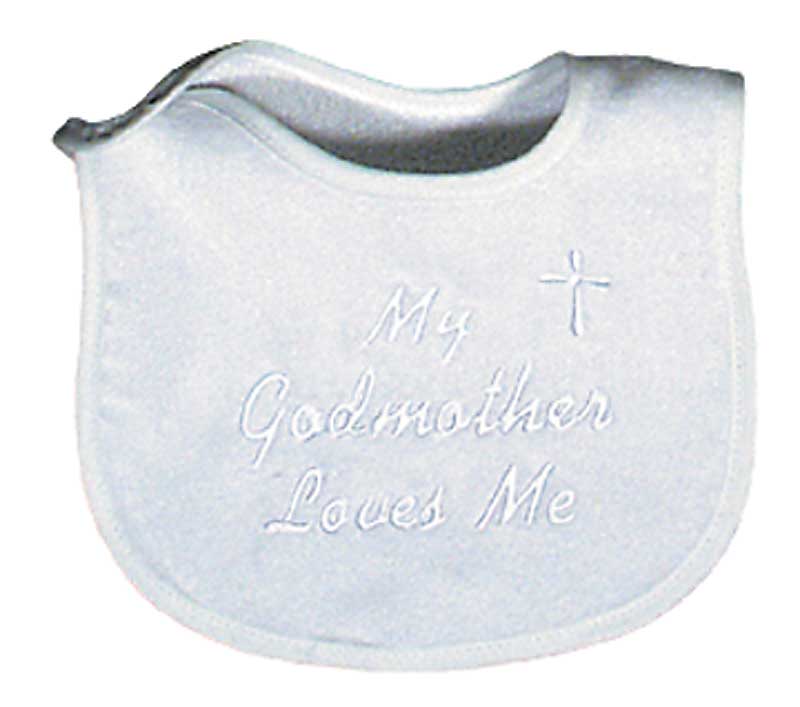 #6145 "My Godmother, Godfather Loves Me" Bib