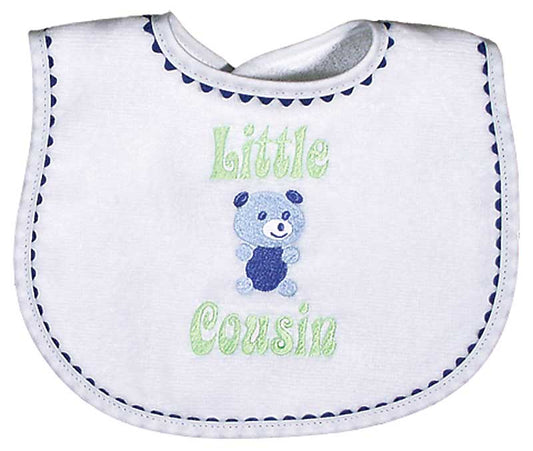 R6353R "Little Cousin" Embroidered Royal Bib