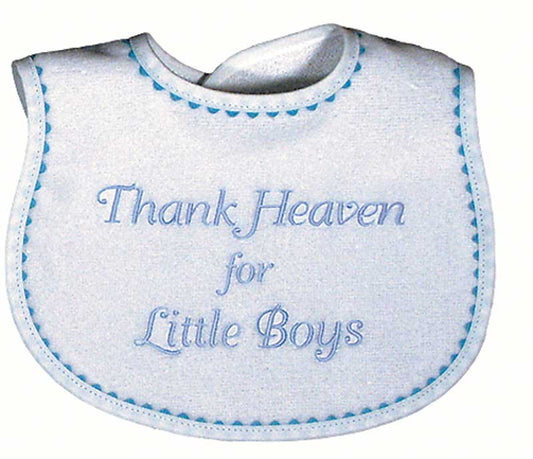 #6555 "Thank Heaven for Little Boys, Girls, Ones" Embroidered Bibs