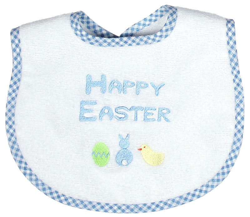 #6575E "Happy Easter" Embroidered Bib