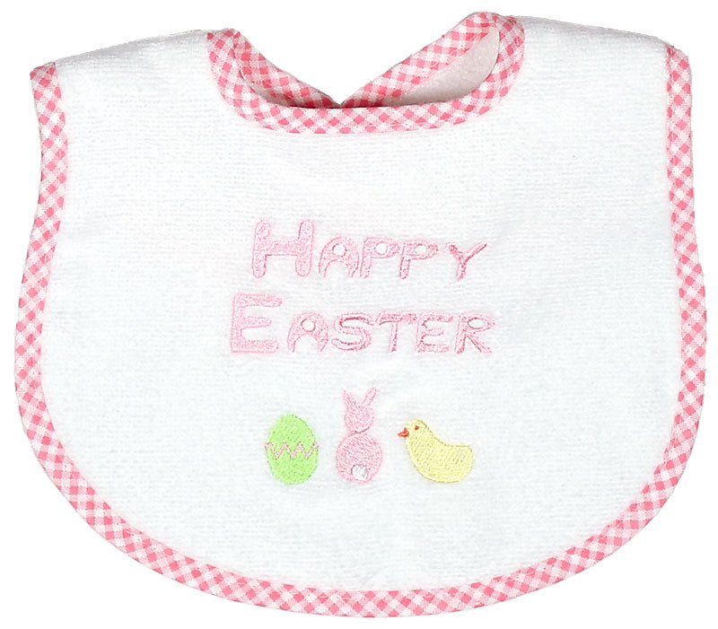 #6575E "Happy Easter" Embroidered Bib