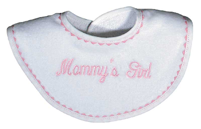 #6900 "Daddy's, Mommy's Girl" Embroidered Bib