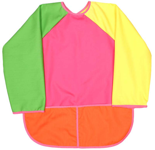 R7784PI Girl Pre-School and Kindergarten Art Smock